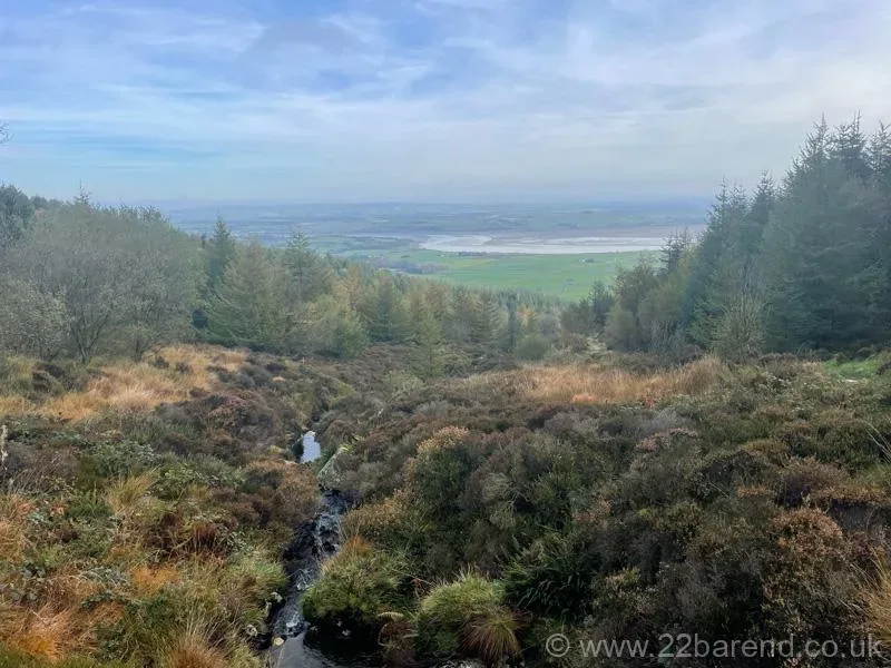 View of the stream and Solway from Criffel