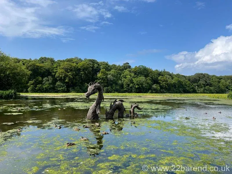 "Nessie" in Lake at Culzean Castle