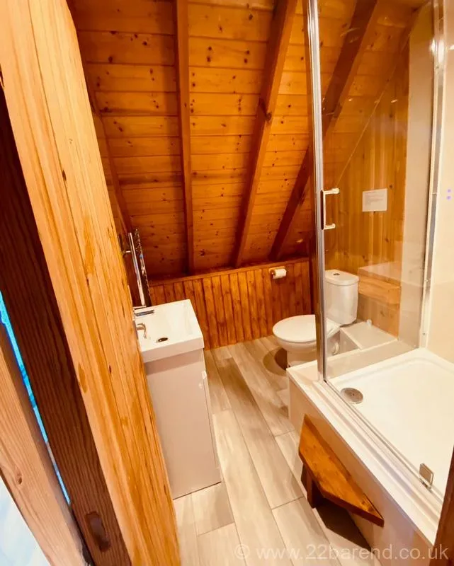 Ensuite Shower room at Serenity 22 Barend from doorway