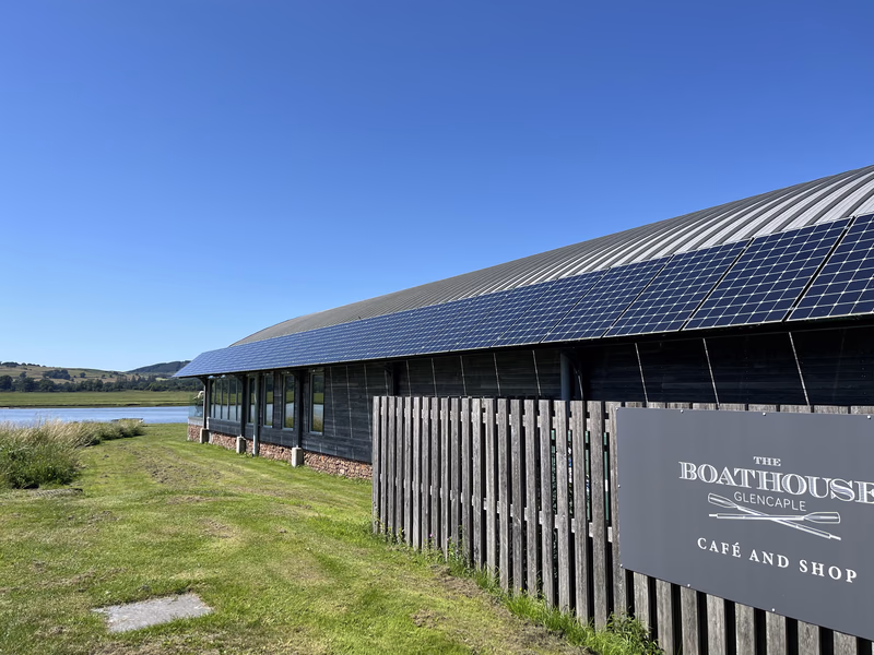 The Boathouse restaurant and bar at Glencaple on the River Nith, near Dumfries, Dumfries and Galloway