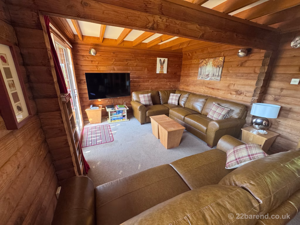 The leather sofas at Serenity 22 Barend