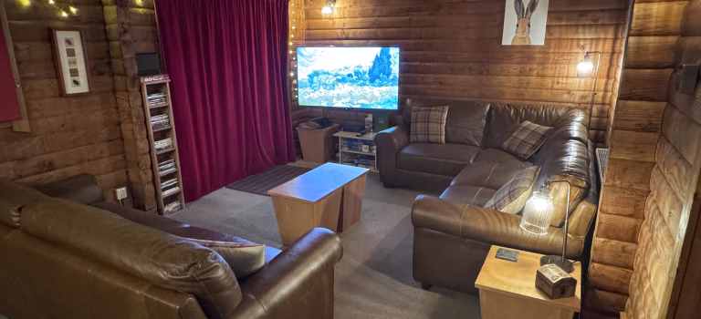 Smart TV / DVD View across lounge with Smart TV on